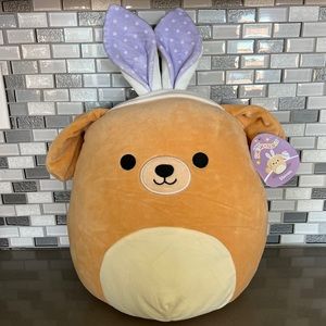 Squishmallows Easter Squad STEVON The Golden Retriever Dog Bunny Ears / 12” NEW